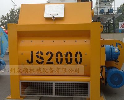 JS2000双卧轴强制式搅拌机产品图片,JS2000双卧轴强制式搅拌机产品相册 - 郑州众硕机械设备 - 九正